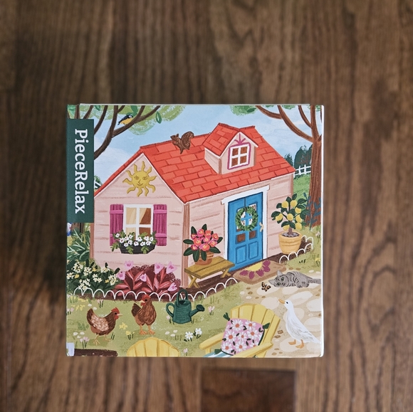 PieceRelax Puzzle with Cottage Scene 300 Piece - Picture 1 of 5